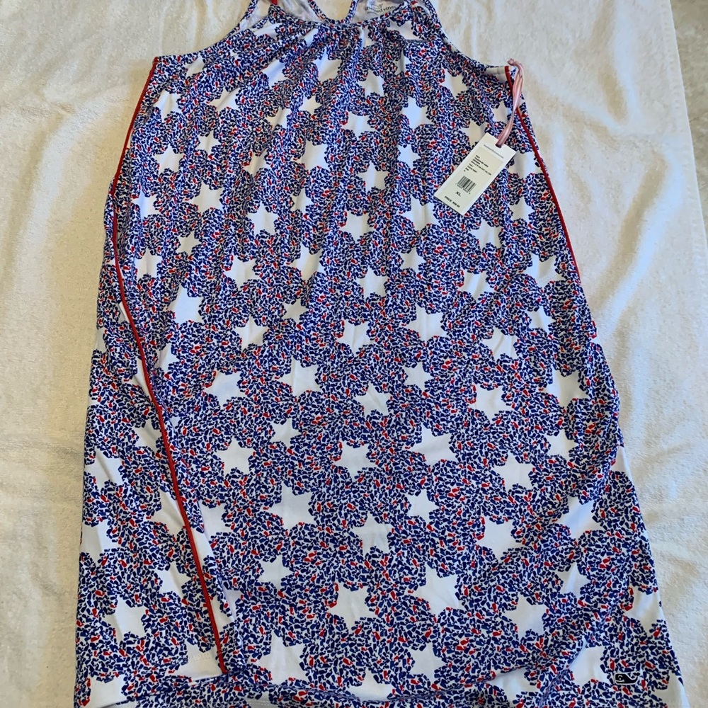 Summer girls XL Vineyard Vines Whale Star Knit Halter Dress